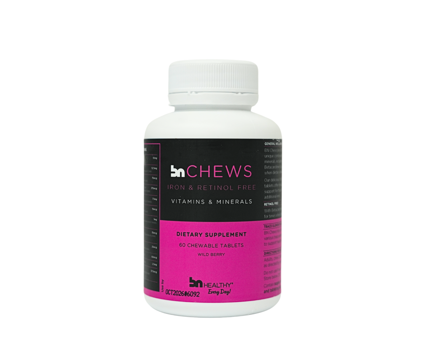 BN Chews Wild Berry Iron Free - Chewable Multivitamins